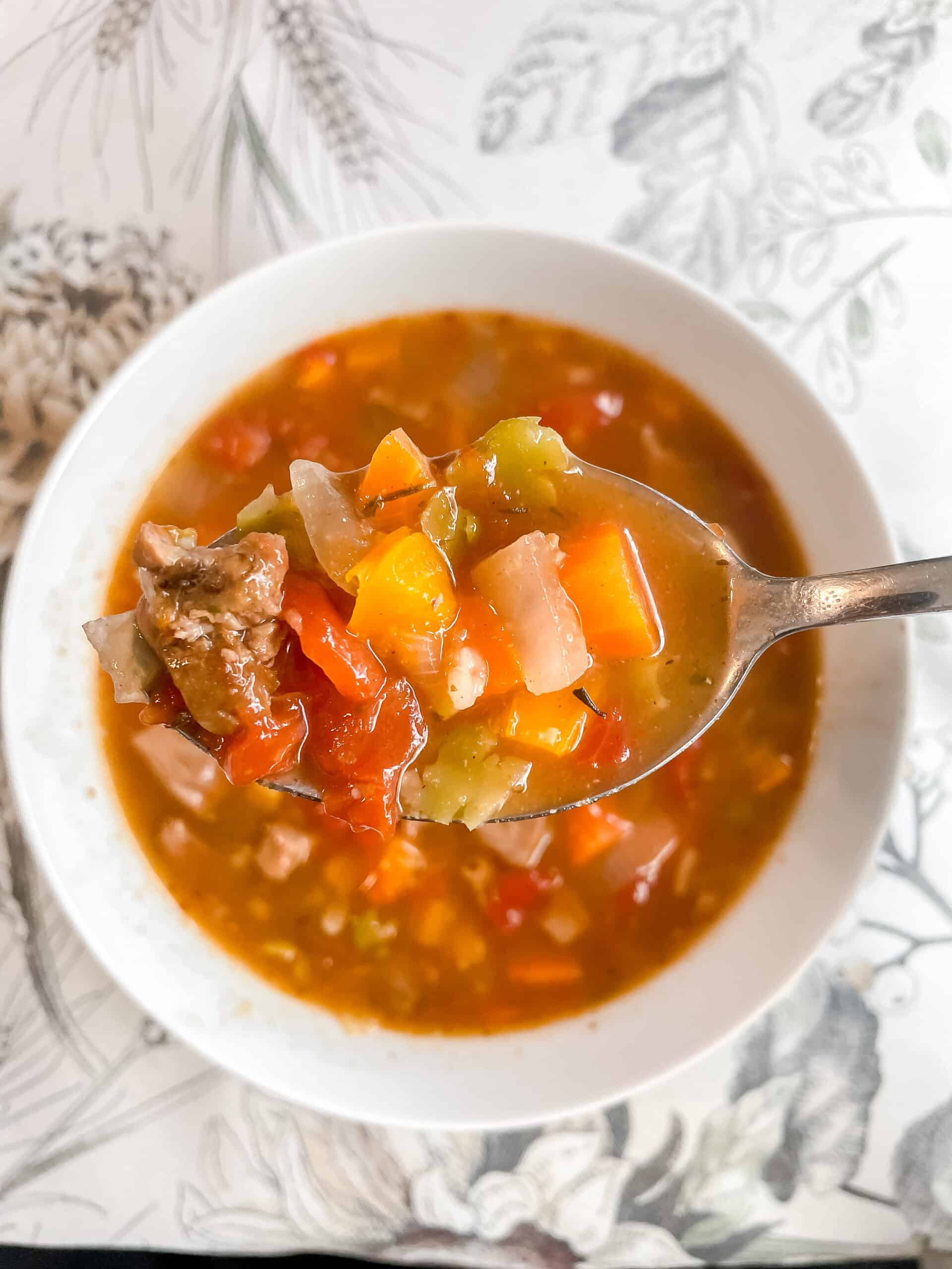 Moroccan Lamb Soup - Aqueena The Kitchen