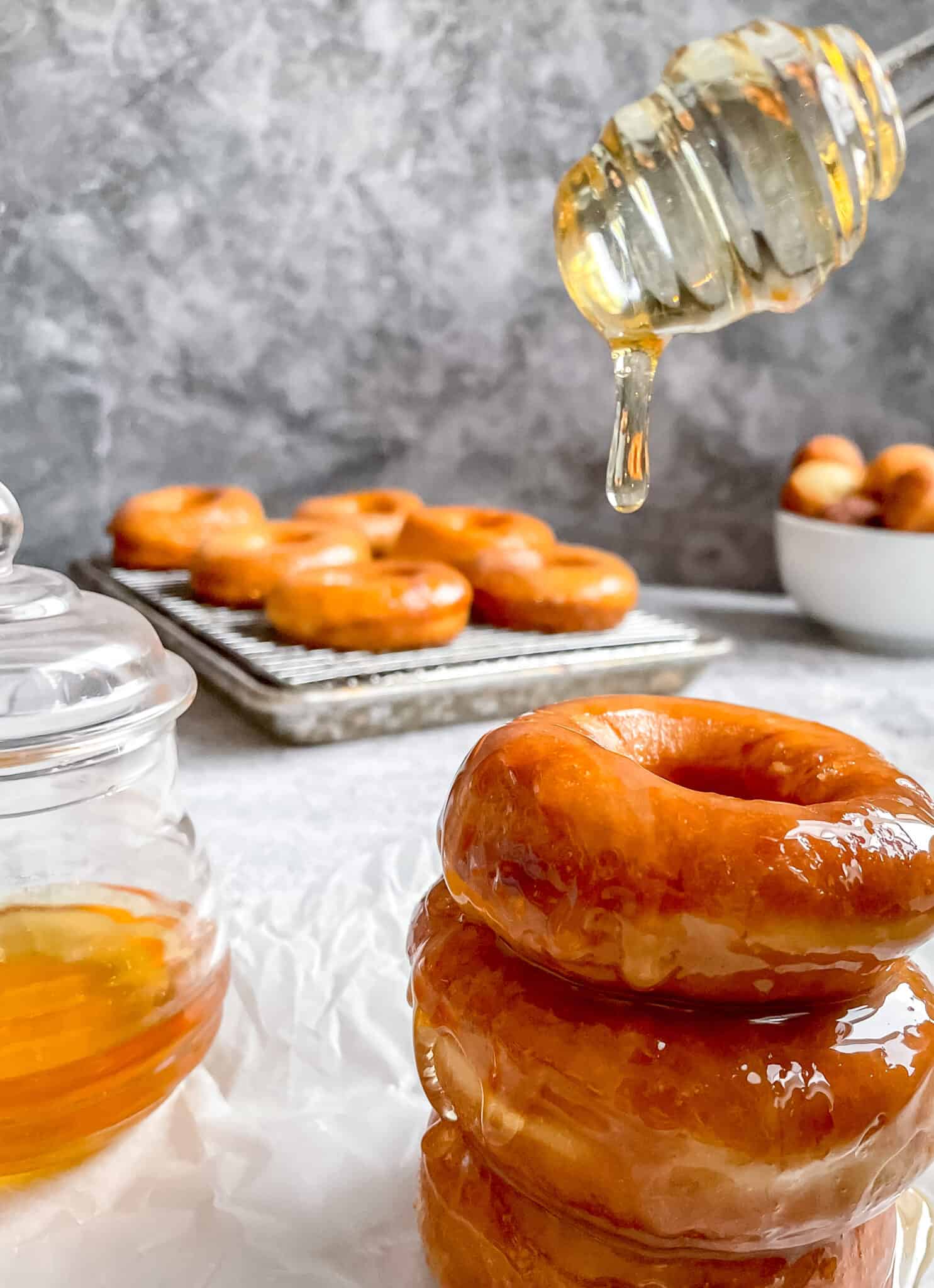 Honey Glazed Doughnuts Aqueena The Kitchen Baking