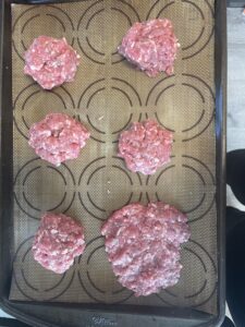 forming burger patties