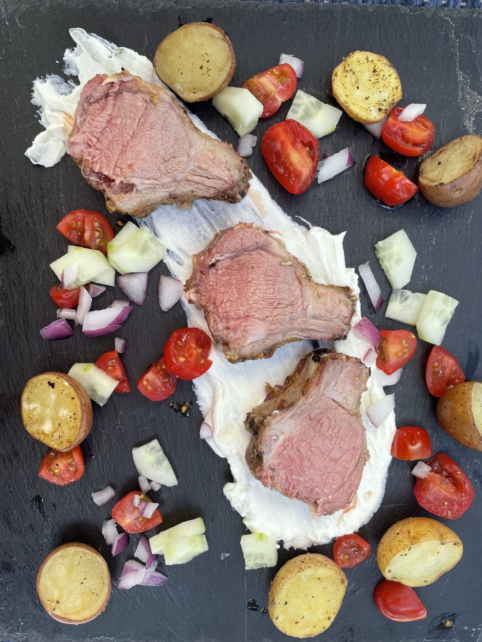 Smoked Rack of Lamb Aqueena The Kitchen